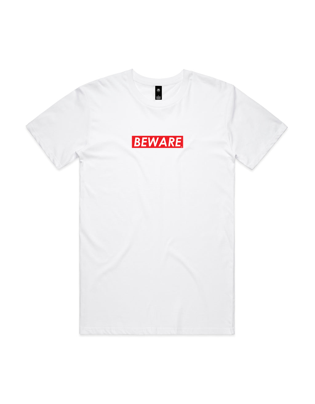 BEWARE Signature Staple Tee