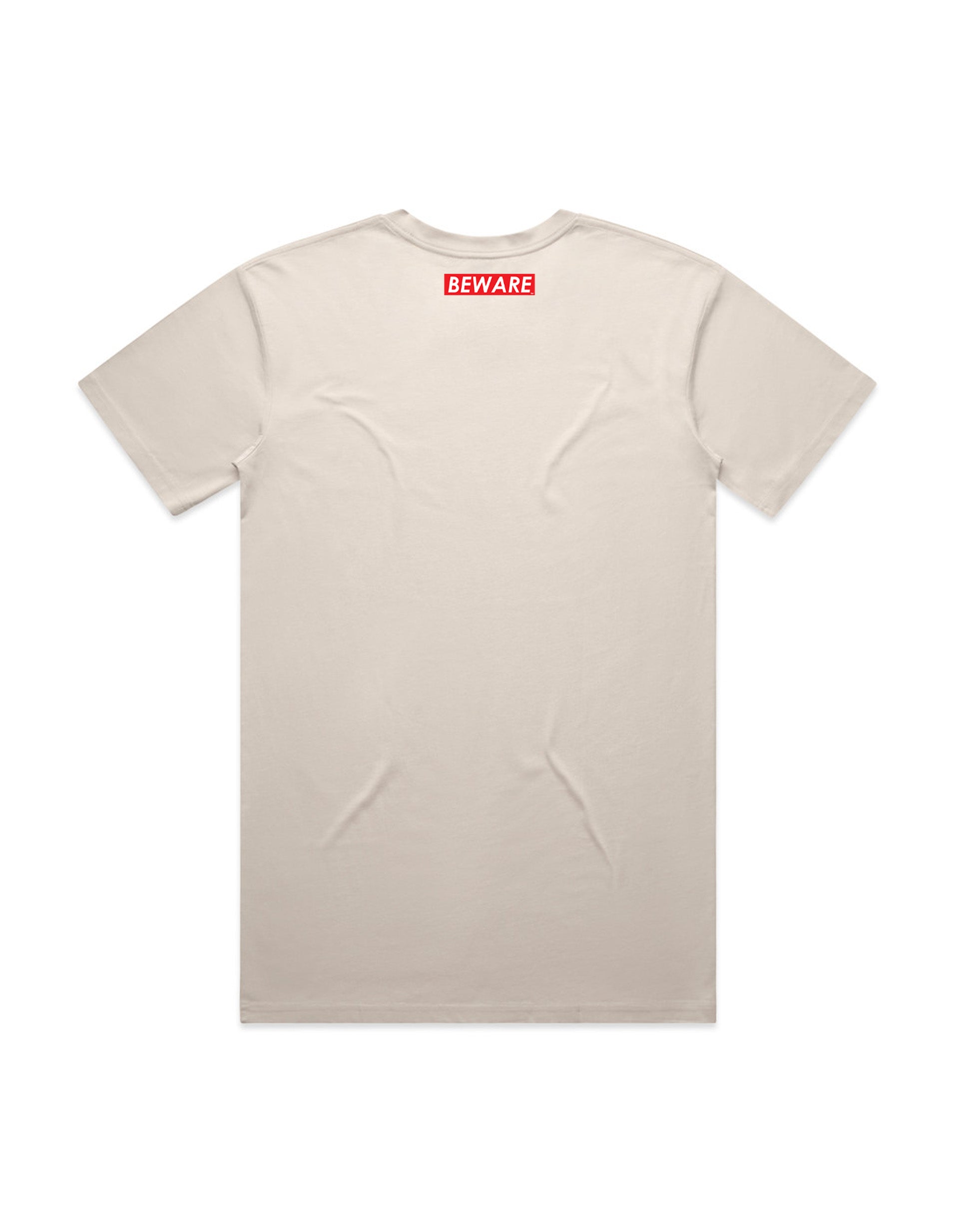 BEWARE Social Media Addiction Staple Tee
