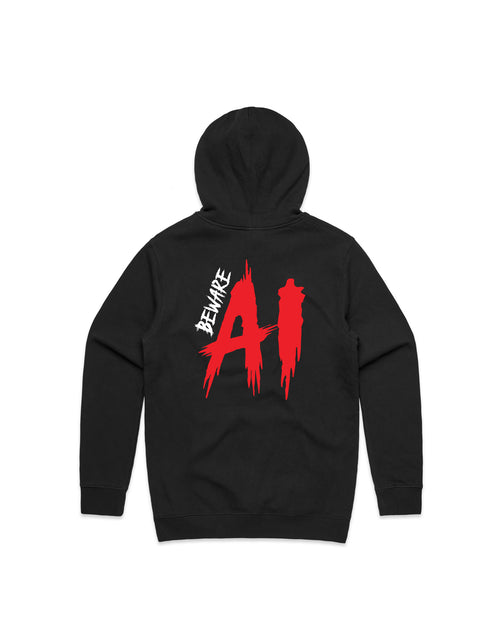 BEWARE AI Stencil Hood