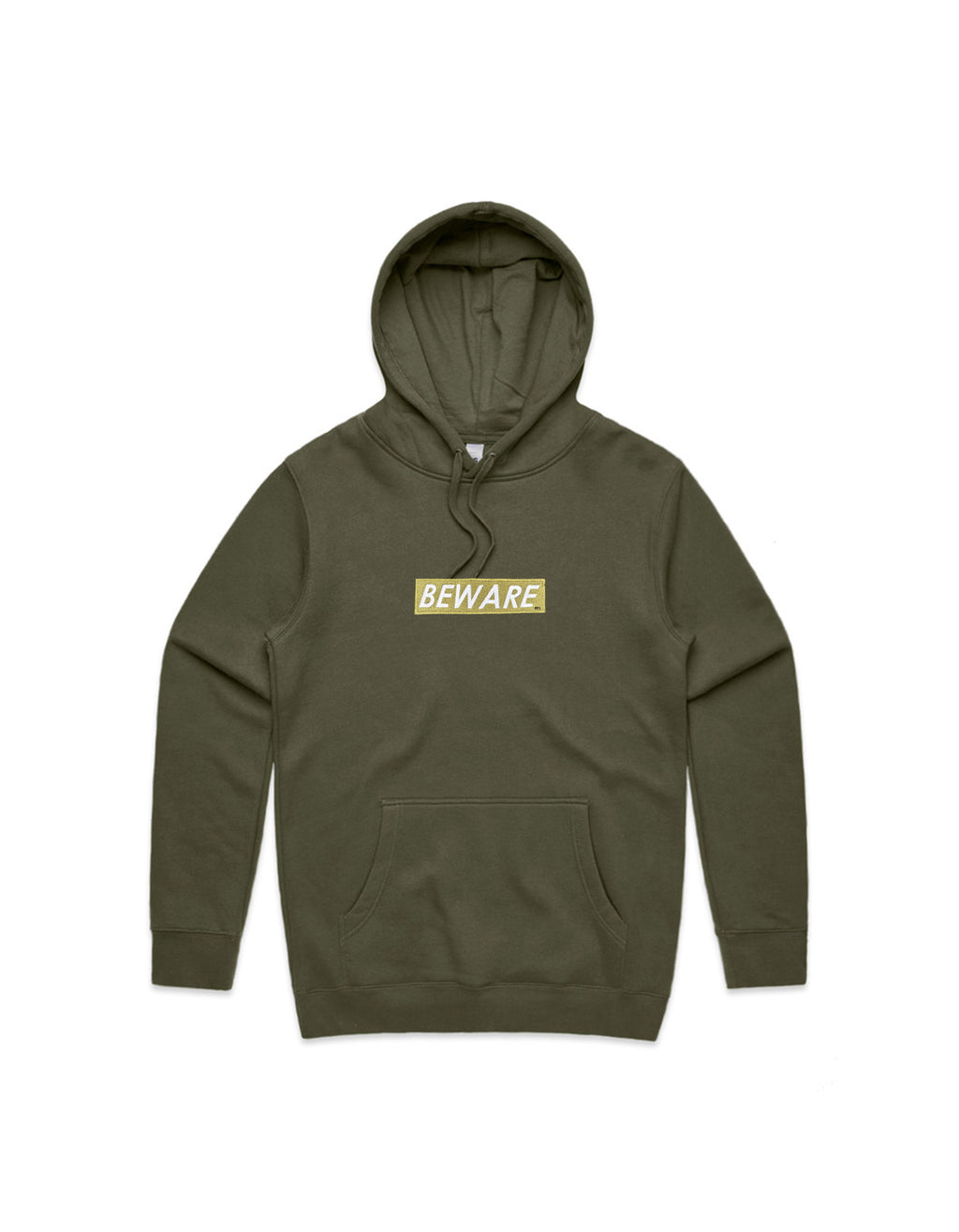 BEWARE Army Stencil Hood