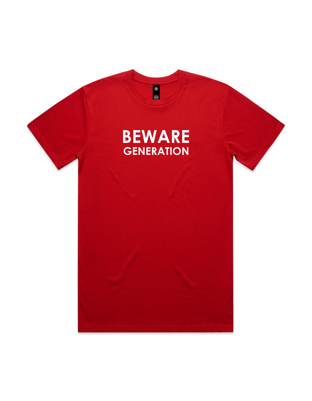 BEWARE Generation Red Staple Tee