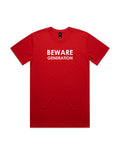 BEWARE Generation Red Staple Tee