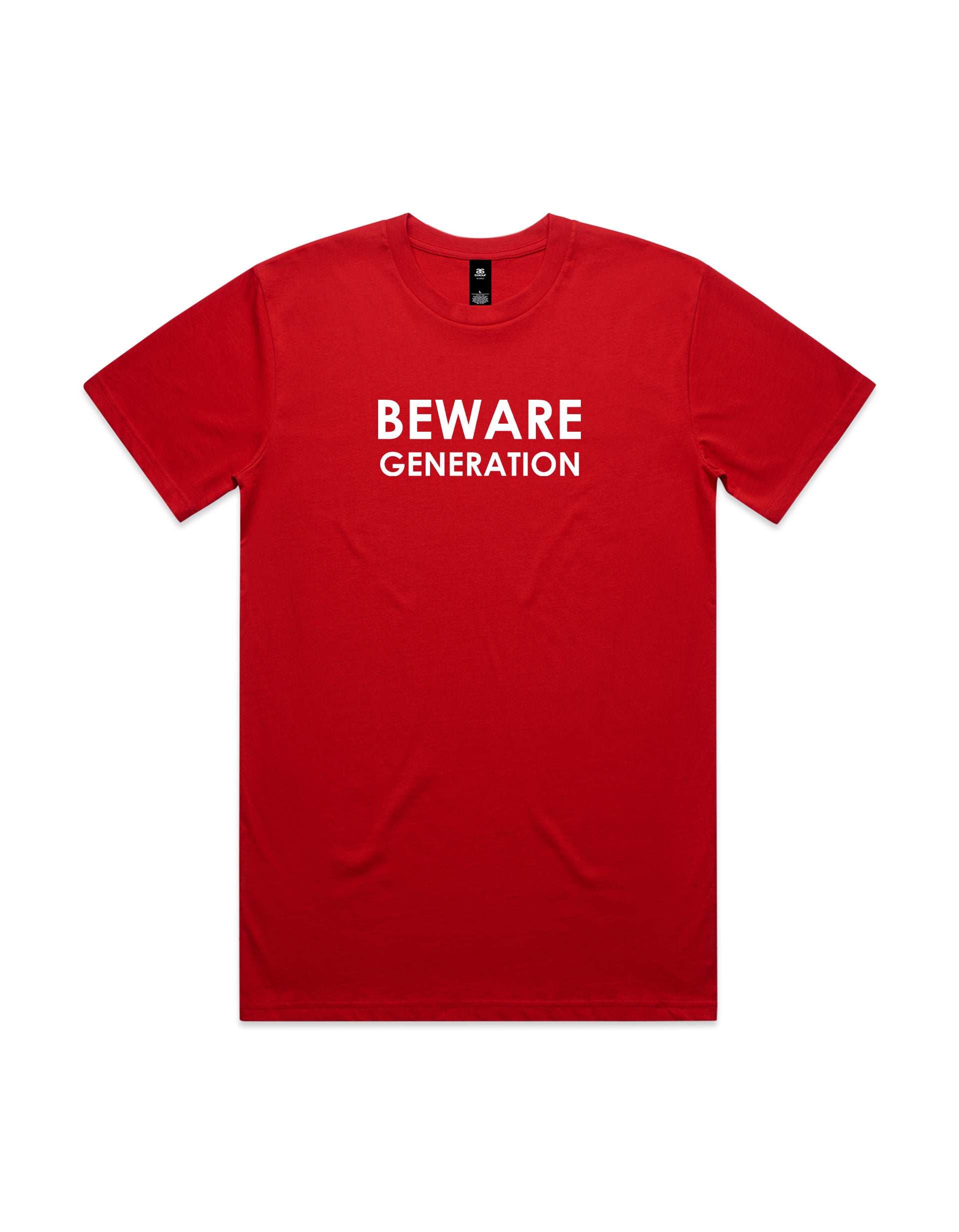 BEWARE Generation Red Staple Tee