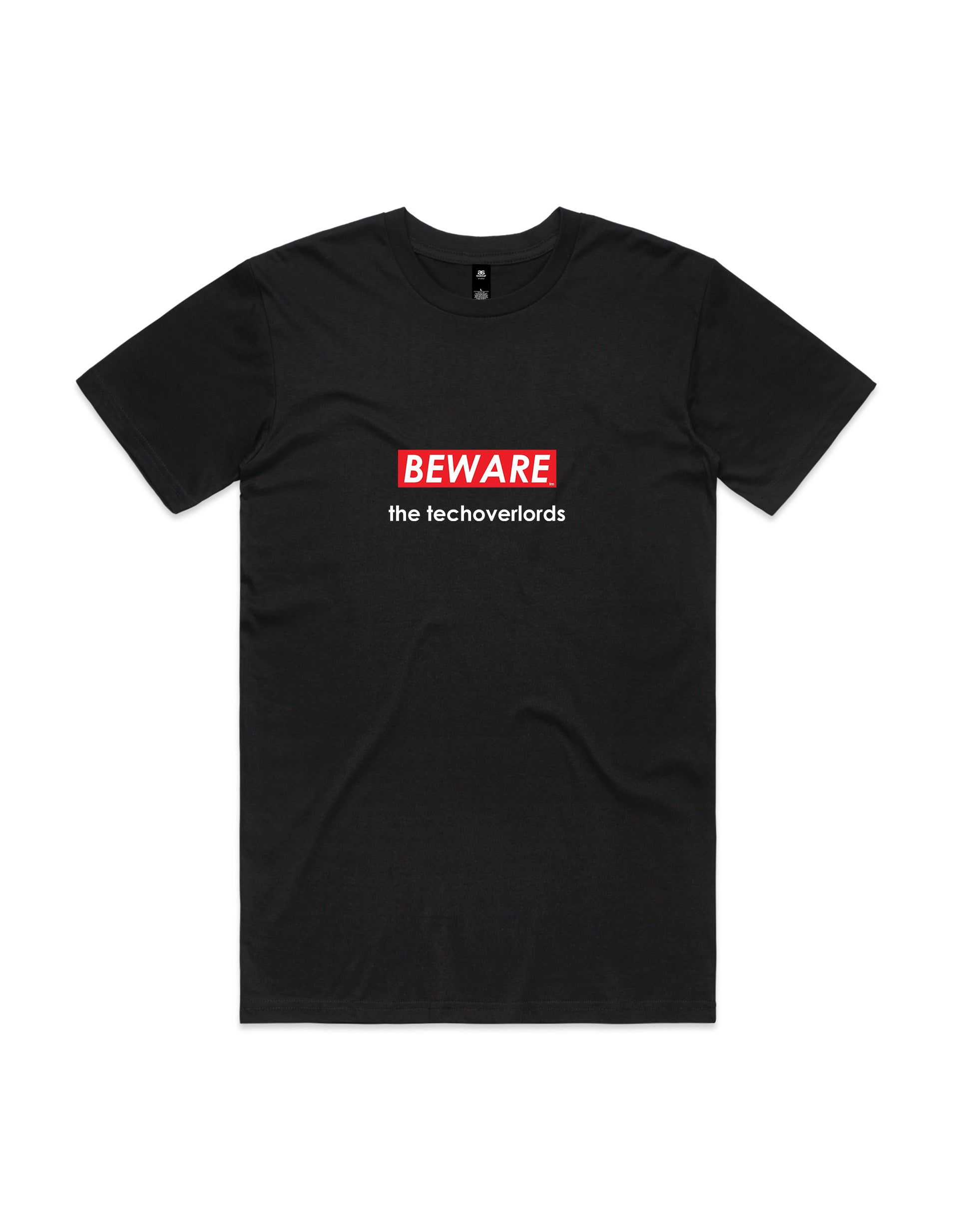 BEWARE Tech Overlords Staple Tee